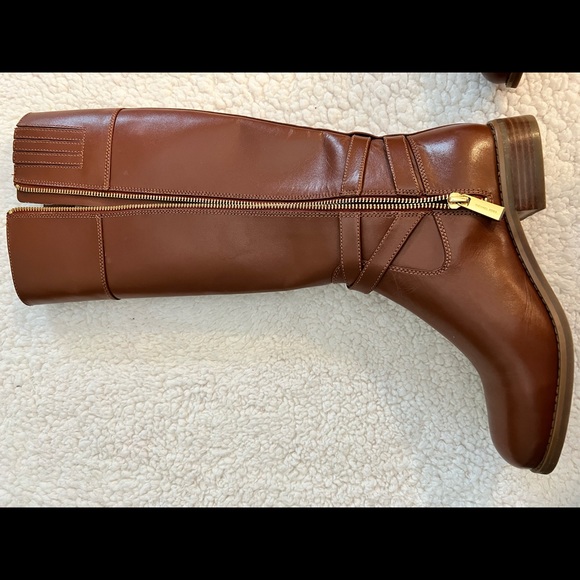New Michael Kors Brown Preston Tall Riding Boots NEW 6M - Picture 5 of 13